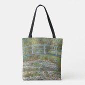 Monet, garden, classic painting tote bag (Achterkant)
