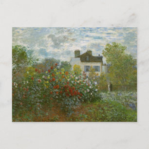Monet Garden in Argenteuil Fine Art Briefkaart