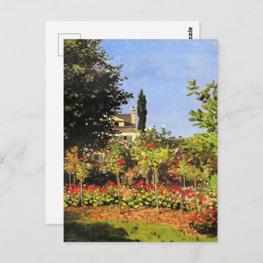 Monet - Garden in Bloom Briefkaart (Voorkant / Achterkant)