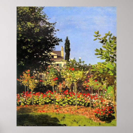 Monet - Garden in Bloom Poster (Voorkant)