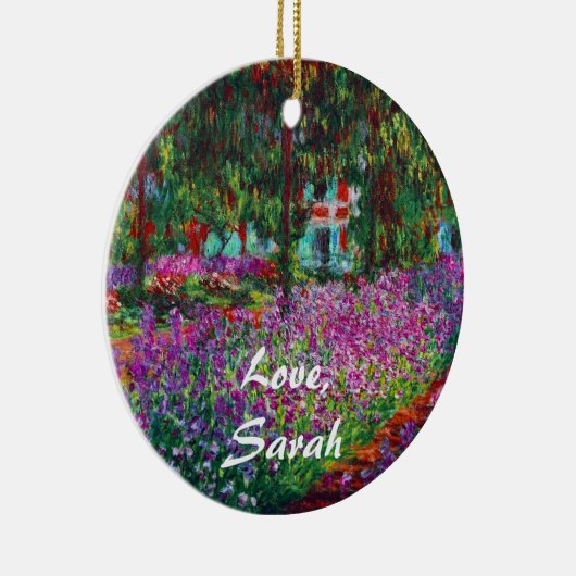 Monet Garden in Giverny Fine Art Ornament (Rechts)