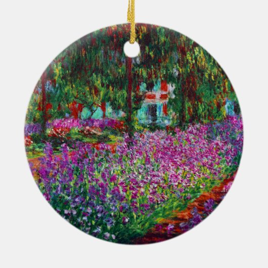 Monet Garden in Giverny Fine Art Ornament (Achterkant)