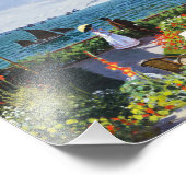 Monet Garden in Sainte Adresse Foto Afdruk (Hoek)