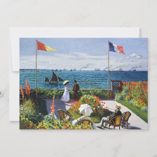 Monet Garden in Sainte Adresse Invitations Kaart (Voorkant)