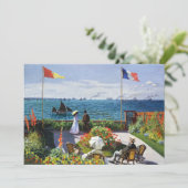 Monet Garden in Sainte Adresse Invitations Kaart (Staand voorkant)