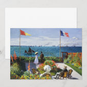 Monet Garden in Sainte Adresse Invitations Kaart (Voorkant / Achterkant)