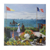Monet Garden in Sainte Adresse Tile Tegeltje (Voorkant)