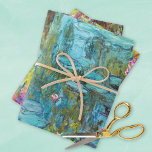 Monet Garden Landscapes Inpakpapier Vel<br><div class="desc">Verpakkende papieren vellen met de tijdloze kunstmeesterwerken van Claude Monet (1840-1926),  de beroemde Franse impressionistische kunstenaar. Verhoog uw cadeau-ervaring met de betoverende schoonheid van Monet's iconische Water Lelies en Iris Gardens,  het vastleggen van de essentie van de natuur in een symfonie van kleuren.</div>