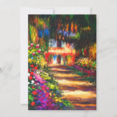 Monet Garden op Giverny Aankondiging (Voorkant)