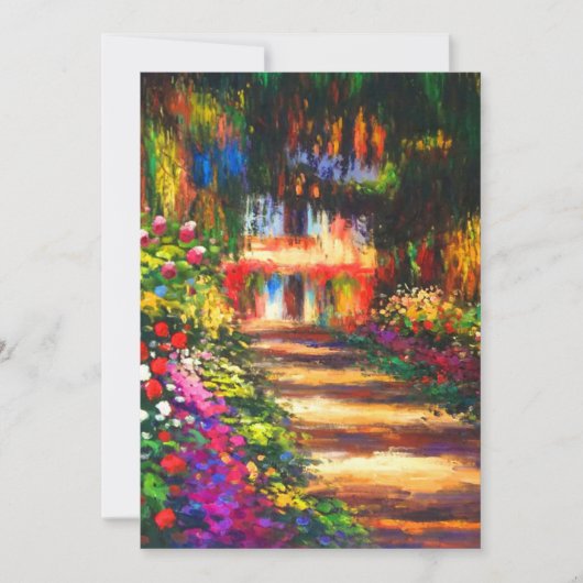 Monet Garden op Giverny Aankondiging (Voorkant)