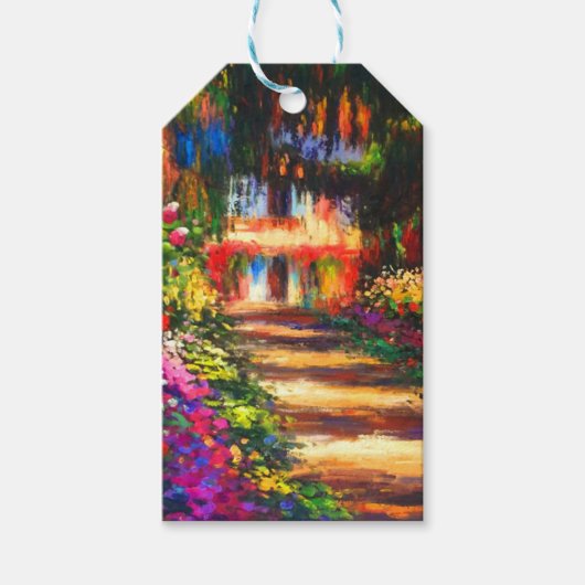 Monet Garden op Giverny Cadeaulabel (Voorkant)
