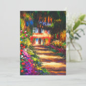 Monet Garden op Giverny Card (Staand voorkant)