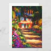 Monet Garden op Giverny Card (Voorkant / Achterkant)