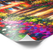 Monet Garden op Giverny Foto Afdruk (Hoek)