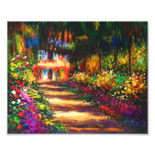Monet Garden op Giverny Foto Afdruk
