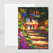 Monet Garden op Giverny Kaart (Voorkant / Achterkant)