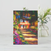 Monet Garden op Giverny Kaart (Staand voorkant)