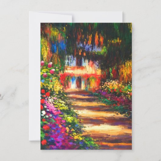 Monet Garden op Giverny Kaart (Voorkant)