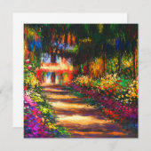 Monet Garden op Giverny Kaart (Voorkant / Achterkant)