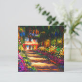 Monet Garden op Giverny Kaart (Staand voorkant)
