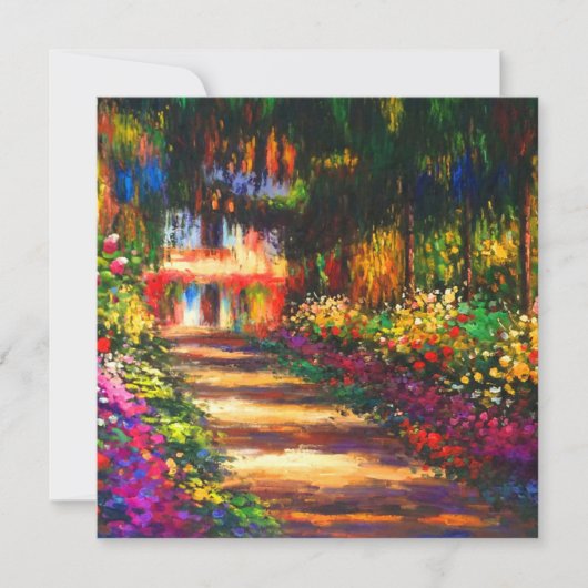 Monet Garden op Giverny Kaart (Voorkant)