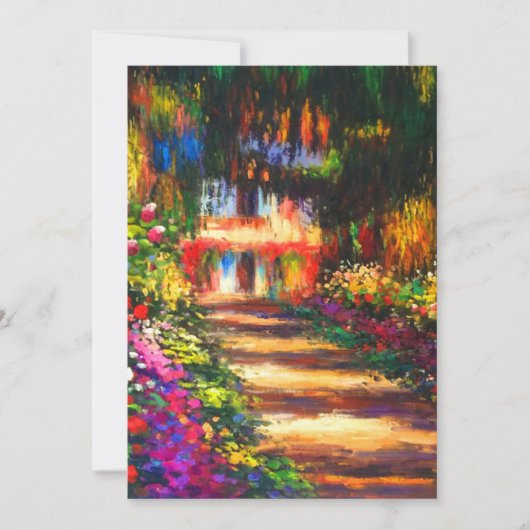 Monet Garden op Giverny Kaart (Voorkant)