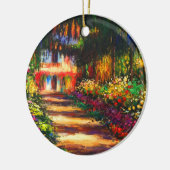 Monet Garden op Giverny Keramisch Ornament (Links)