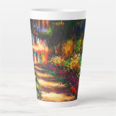 Monet Garden op Giverny Latte Mok (Voorkant)
