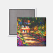Monet Garden op Giverny Magneet (Voorkant / Achterkant)