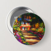 Monet Garden op Giverny Ronde Button 7,6 Cm (Voorkant /achterkant)