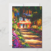 Monet Garden op Giverny Save The Date (Voorkant)