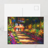Monet Garden op Giverny Uitnodiging Briefkaart (Voorkant / Achterkant)