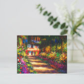 Monet Garden op Giverny Uitnodiging Briefkaart (Staand voorkant)