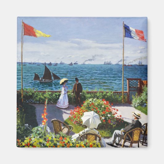 Monet Garden op Sainte Adresse Magnet (Voorkant)