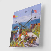 Monet Garden te Saint Addresse (St Addresse) Vierkante Klok (Hoek)