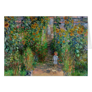Monet Garden Vetheuil Impressionim Painting