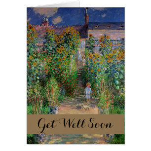 Monet Garden Vetheuil Impressionim Painting