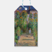 Monet Garden Vetheuil Impressionim Painting Cadeaulabel (Voorkant)