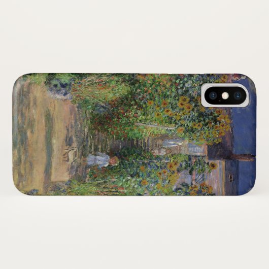 Monet Garden Vetheuil Impressionim Painting Case-Mate iPhone Case (Achterkant (horizontaal))