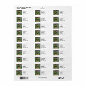 Monet Garden Vetheuil Impressionim Painting Etiket (Full Sheet)