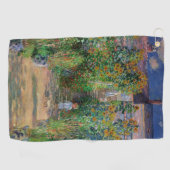 Monet Garden Vetheuil Impressionim Painting Golfhanddoek (Horizontaal)
