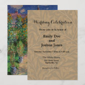 Monet Garden Vetheuil Impressionim Painting Kaart (Voorkant / Achterkant)