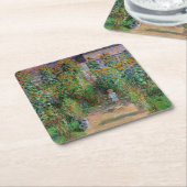 Monet Garden Vetheuil Impressionim Painting Kartonnen Onderzetters (Schuin)