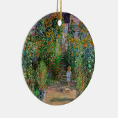 Monet Garden Vetheuil Impressionim Painting Keramisch Ornament (Rechts)