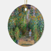 Monet Garden Vetheuil Impressionim Painting Keramisch Ornament (Links)