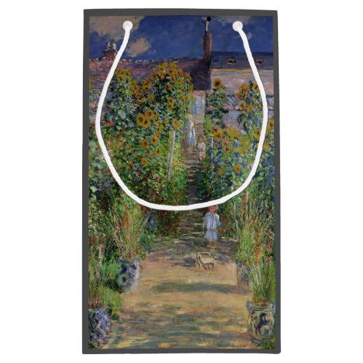 Monet Garden Vetheuil Impressionim Painting Klein Cadeauzakje (Achterkant)