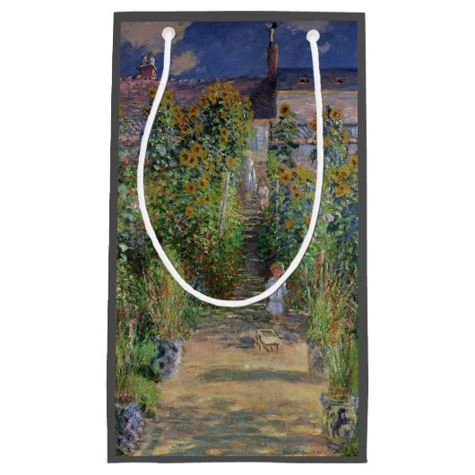 Monet Garden Vetheuil Impressionim Painting Klein Cadeauzakje (Voorkant)