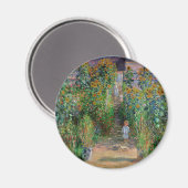 Monet Garden Vetheuil Impressionim Painting Magneet (Voorkant / Achterkant)