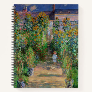 Monet Garden Vetheuil Impressionim Painting Notitieboek