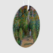 Monet Garden Vetheuil Impressionim Painting Ornament (voorkant)